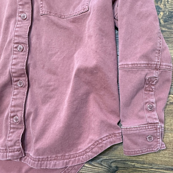 Bagatelle Dusty Rose Button-Down Structured Shirt - M - Picture 6 of 7